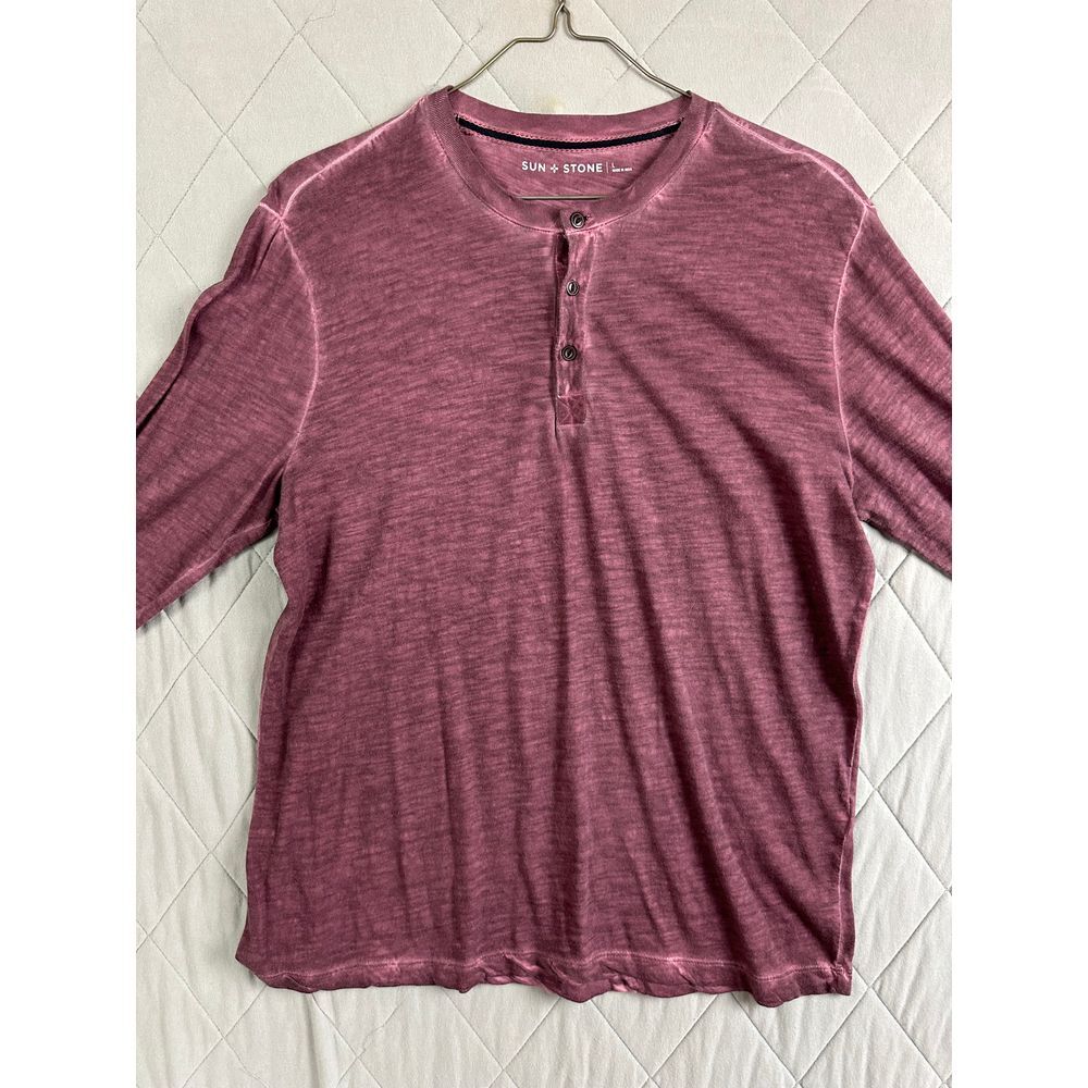 Sun + Stone‎ T Shirt Men's Large Long Sleeve